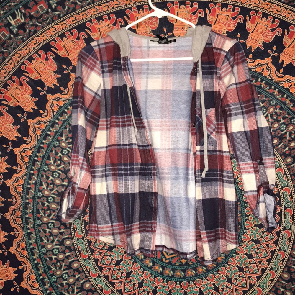 Cute hoodie flannel ::)